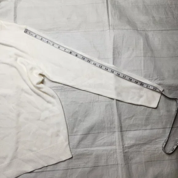 Off White Soft Turtleneck Sweater Top - Picture 5 of 9